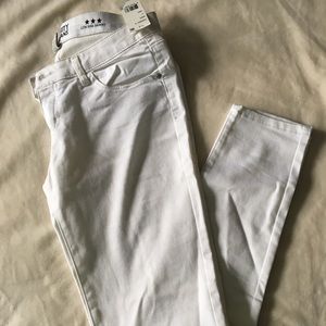 Celebrity pink white jeans